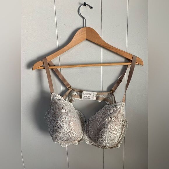 ThirdLove 24/7 Lace Balconette Bra Memory Foam Underwire 44B - Picture 1 of 6